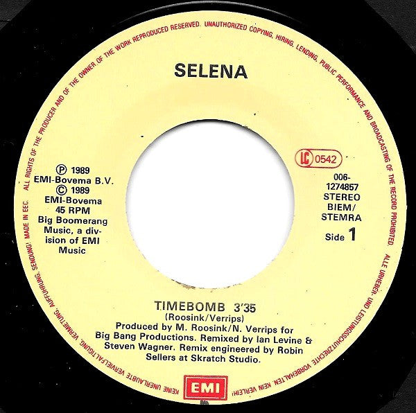 Selena (3) : Timebomb (7")