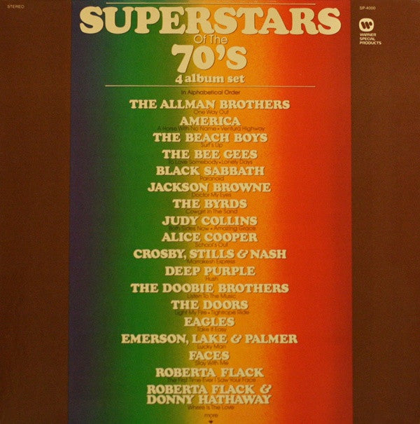 Various : Superstars Of The 70's (4xLP, Comp + Box, RE)