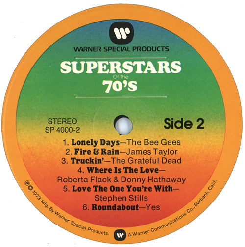 Various : Superstars Of The 70's (4xLP, Comp + Box, RE)