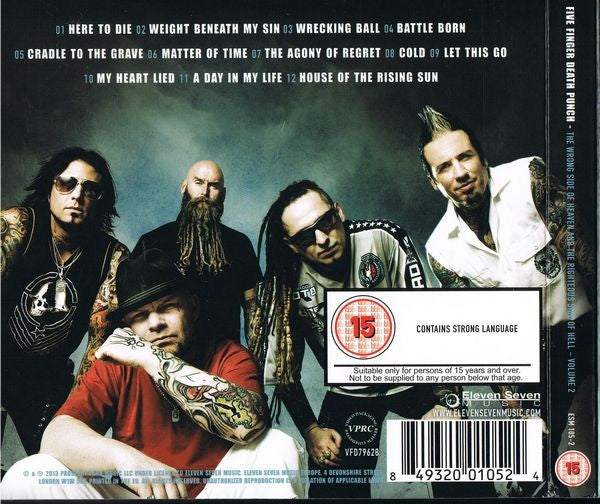 Five Finger Death Punch : The Wrong Side Of Heaven And The Righteous Side Of Hell, Volume 2 (CD, Album + DVD-V + Dlx)