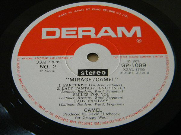 Camel : Mirage (LP, Album, RE)