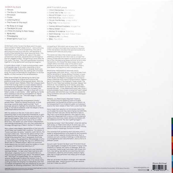 Peter Gabriel : Scratch My Back / And I'll Scratch Yours (LP, Album, RE + LP, Album + Comp)
