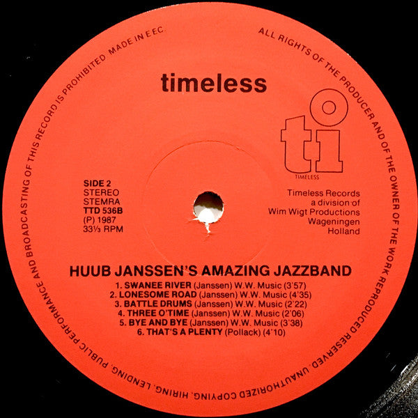 Huub Janssen's Amazing Jazzband : Huub Janssen's Amazing Jazzband (LP, Album)