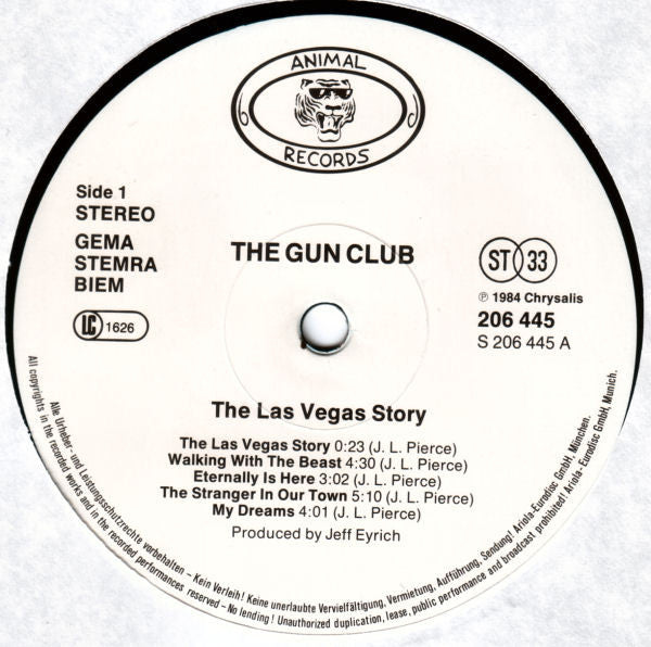 The Gun Club : The Las Vegas Story (LP, Album)