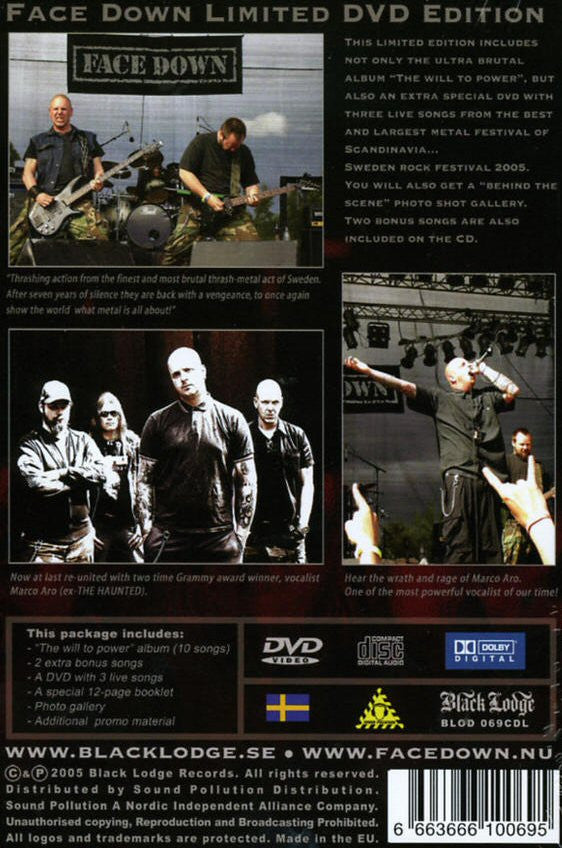 Face Down (2) : The Will To Power (CD, Album, Enh + DVD-V + Ltd)