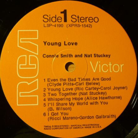 Connie Smith And Nat Stuckey : Young Love (LP, Album)