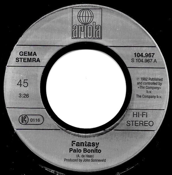 Fantasy (17) : Palo Bonito (7", Single)