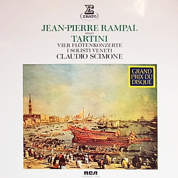 Giuseppe Tartini, Jean-Pierre Rampal, Claudio Scimone, I Solisti Veneti : Vier Flötenkonzerte (LP, Club)