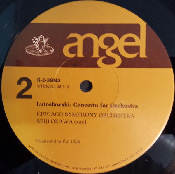 Leoš Janáček / Witold Lutoslawski, Seiji Ozawa - The Chicago Symphony Orchestra : Sinfonietta / Concerto For Orchestra (LP, Album)