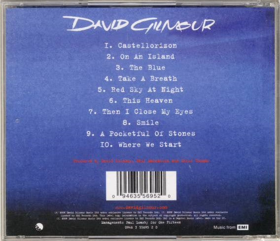 David Gilmour : On An Island (CD, Album, Jew)