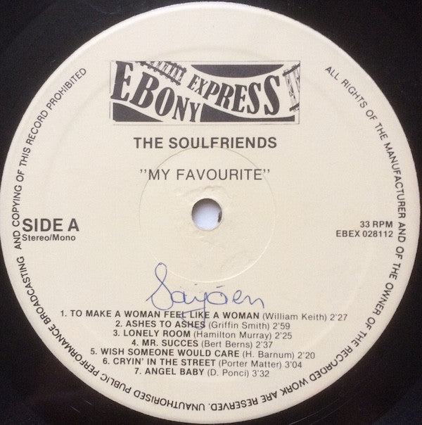Various : The Soul Friends My Favourite (LP, Comp)
