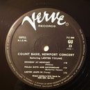 Count Basie Featuring Lester Young : Newport Concert (LP, Mono, RE)