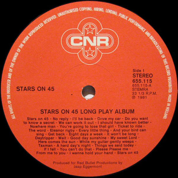 Stars On 45 : Long Play Album (LP, Album)