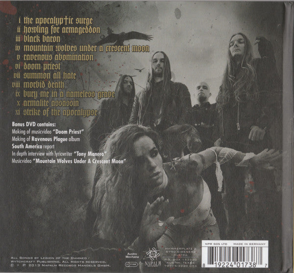 Legion Of The Damned : Ravenous Plague (CD, Album + DVD-V, PAL + Ltd, Med)