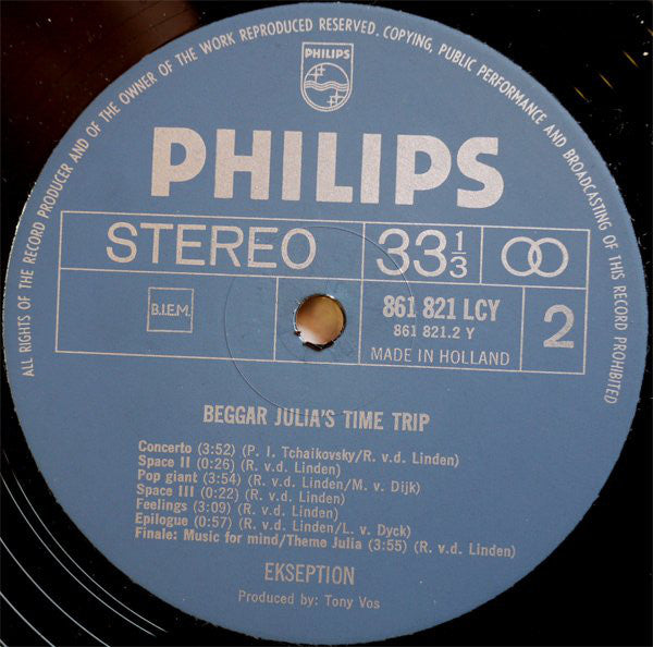 Ekseption : Beggar Julia's Time Trip (LP, Album, Gat)