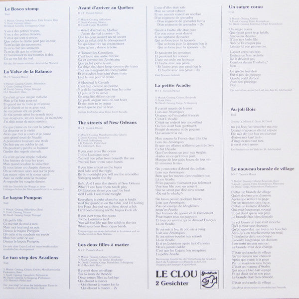 Le Clou : Zwei Gesichter (LP, Album)