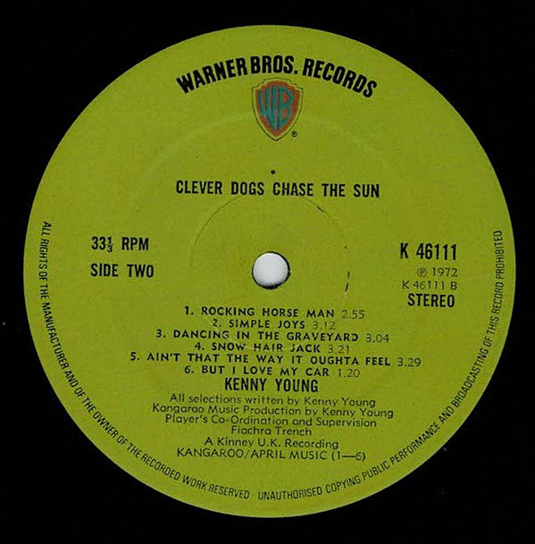 Kenny Young : Clever Dogs Chase The Sun (LP, Gat)