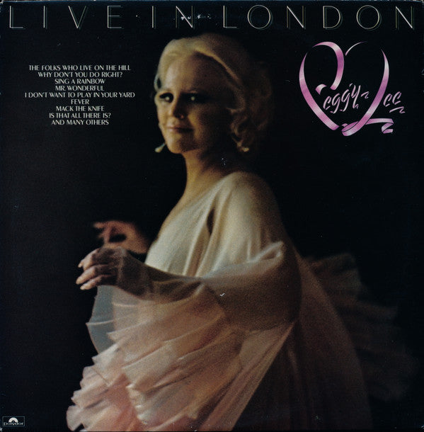 Peggy Lee : Live In London (LP, Album)