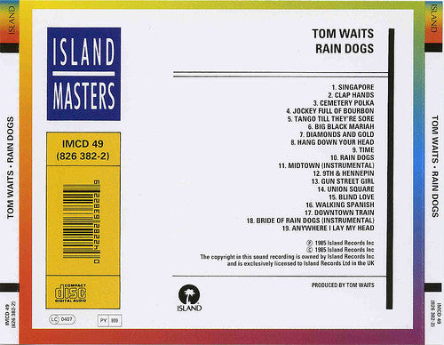 Tom Waits : Rain Dogs (CD, Album, RE)