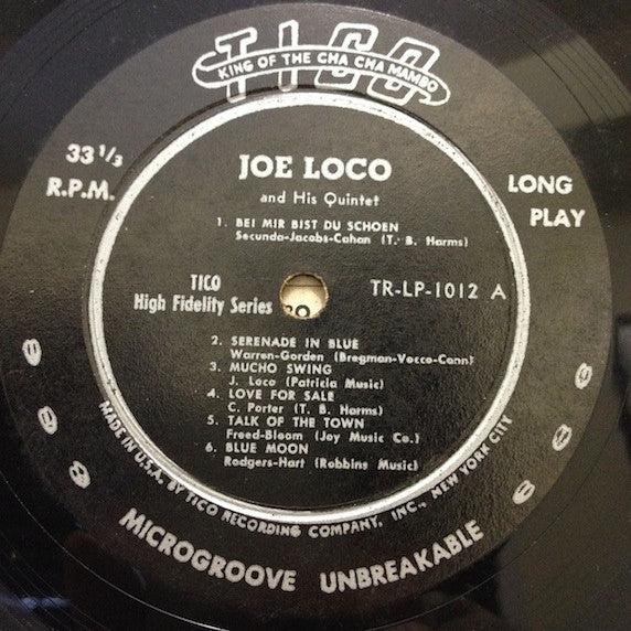Joe Loco And His Quintet : Mambo Fantasy (LP, Album)