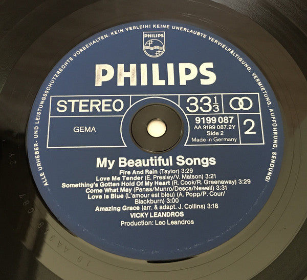 Vicky Leandros : My Beautiful Songs (2xLP, Comp, Gat)