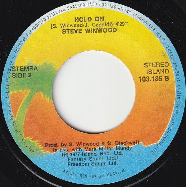 Steve Winwood : Night Train (7", Single)