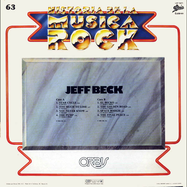 Jeff Beck : There And Back (LP, Album, RE)