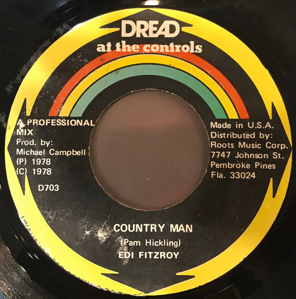 Edi Fitzroy / Mikey Dread & The Instigators (4) : Country Man / Robber's Roost (7")