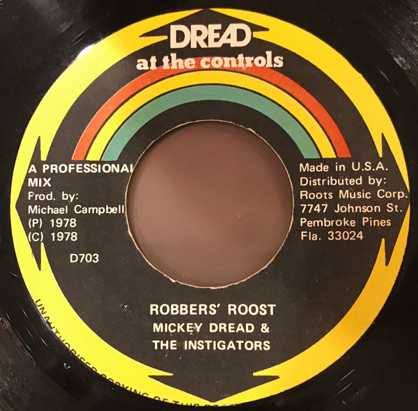 Edi Fitzroy / Mikey Dread & The Instigators (4) : Country Man / Robber's Roost (7")