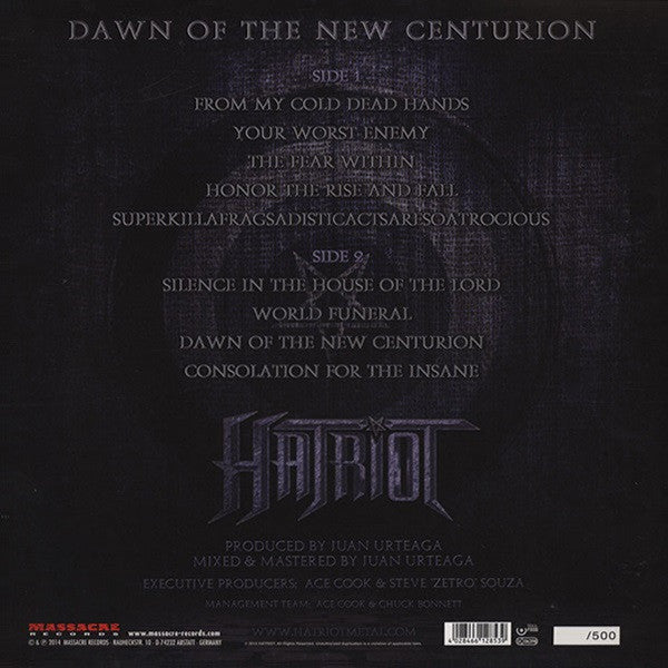 Hatriot : Dawn Of The New Centurion (LP, Album, Ltd, Num)