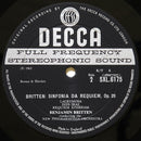 Benjamin Britten, Peter Pears, Dietrich Fischer-Dieskau, The London Symphony Orchestra & London Symphony Chorus, New Philharmonia Orchestra : Cantata Misericordium / Sinfonia Da Requiem (LP)