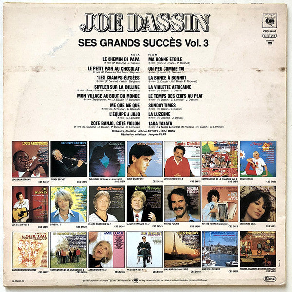Joe Dassin : Ses Grands Succès Vol. 3 (LP, Comp)