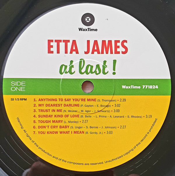 Etta James : At Last! (LP, Album, Ltd, RE, 180)