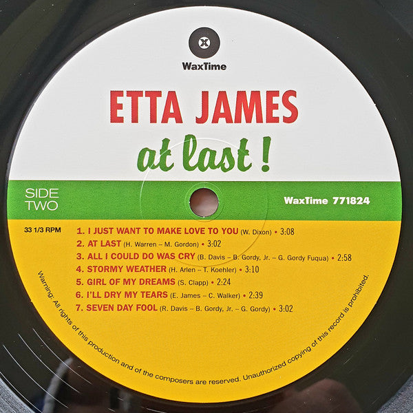 Etta James : At Last! (LP, Album, Ltd, RE, 180)