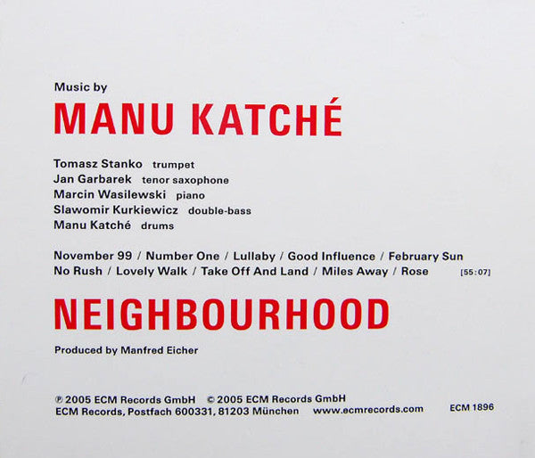 Manu Katché : Neighbourhood (CD, Album)