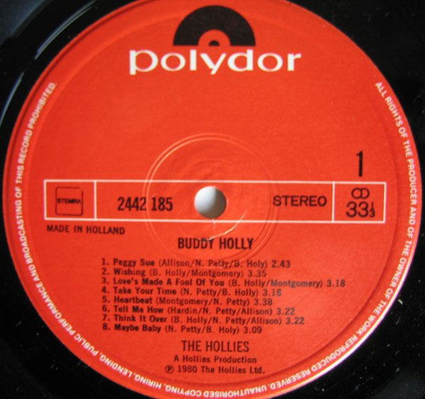 The Hollies : "Buddy Holly" (LP)