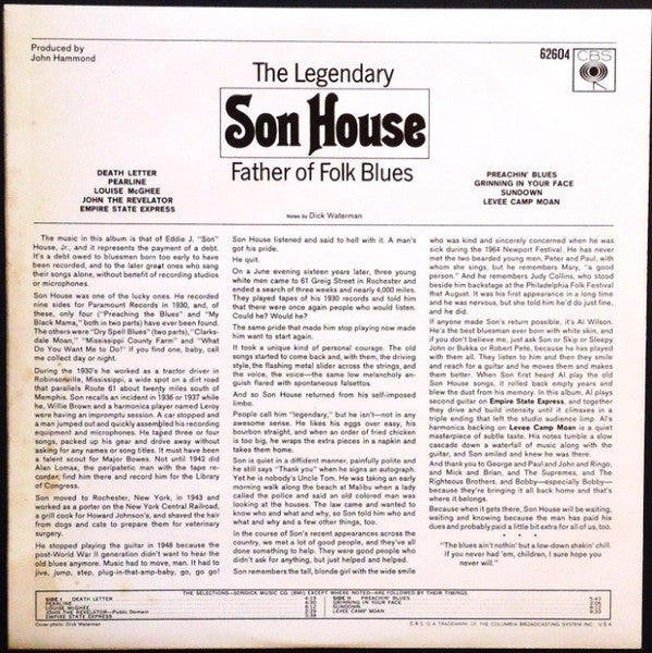 Son House : Father Of Folk Blues (LP, Album)