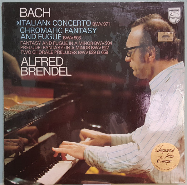 Johann Sebastian Bach - Alfred Brendel : Concerto Italien BWV 971 / Fantaisie Chromatique Et Fugue BWV 903 (LP)