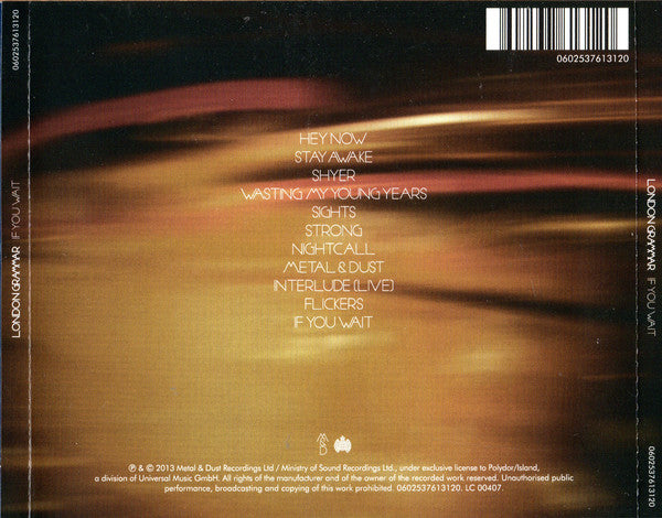 London Grammar : If You Wait (CD, Album)