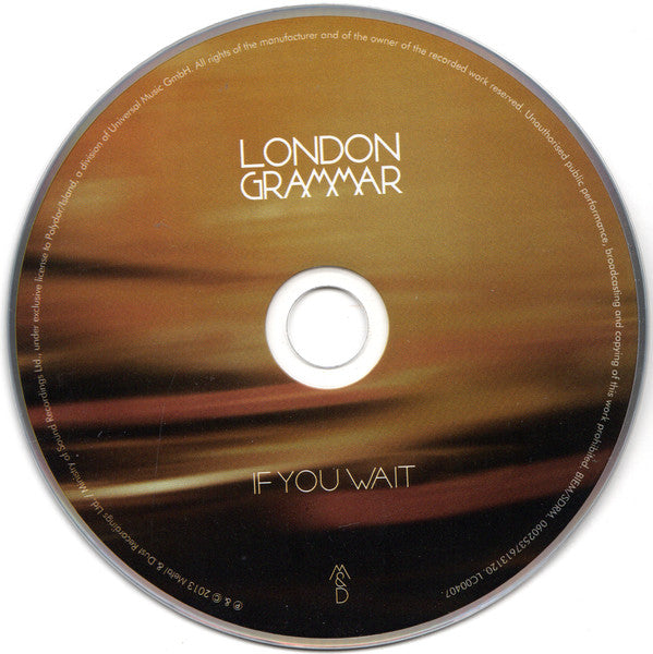 London Grammar : If You Wait (CD, Album)