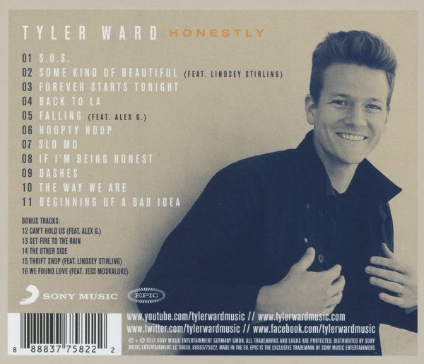 Tyler Ward : Honestly (CD, Album)