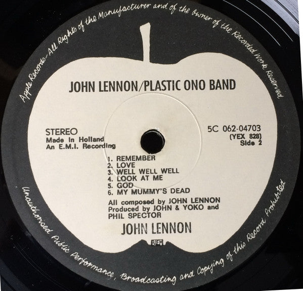 John Lennon / Plastic Ono Band* : John Lennon / Plastic Ono Band (LP, Album)