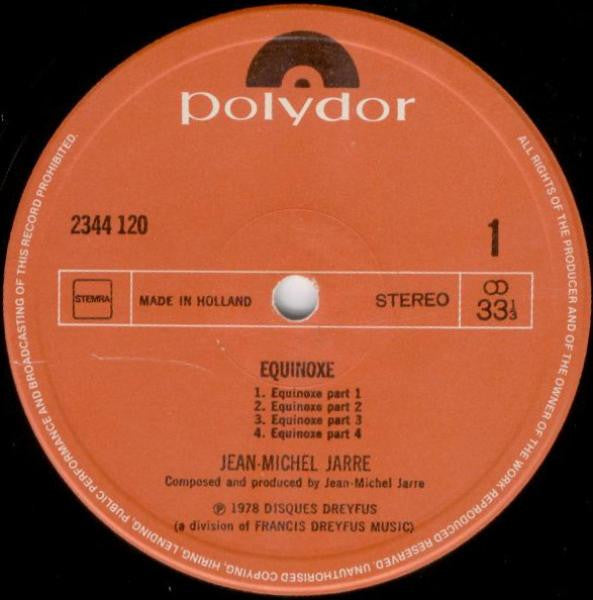 Jean Michel Jarre* : Equinoxe (LP, Album)