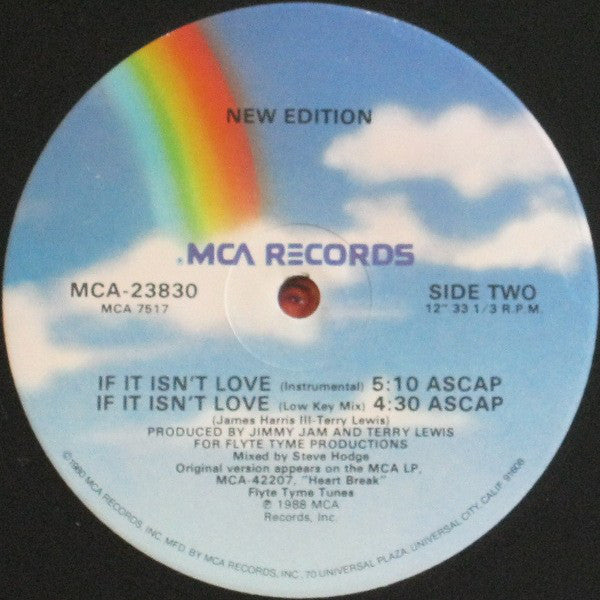 New Edition : If It Isn't Love (12", Single)