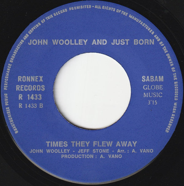 John Woolley & Just Born : Moving (7", Single)