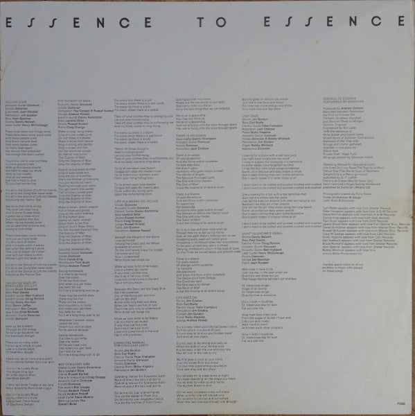 Donovan : Essence To Essence (LP, Album)