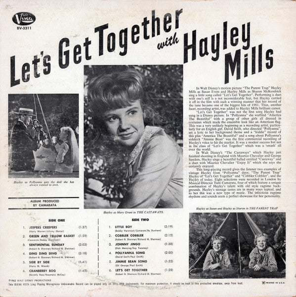 Hayley Mills : Let's Get Together With Hayley Mills (LP, Album, Mono)