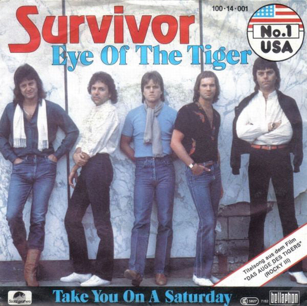 Survivor : Eye Of The Tiger (7", Single, RP)