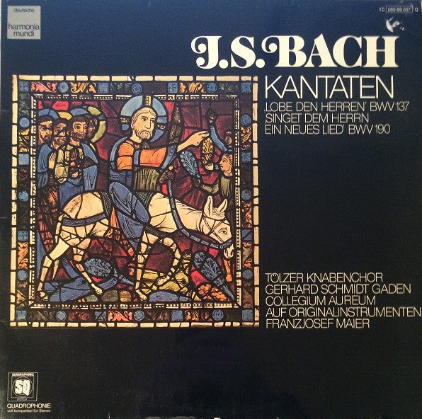 Johann Sebastian Bach : Kantaten (LP, Album, Quad, gat)