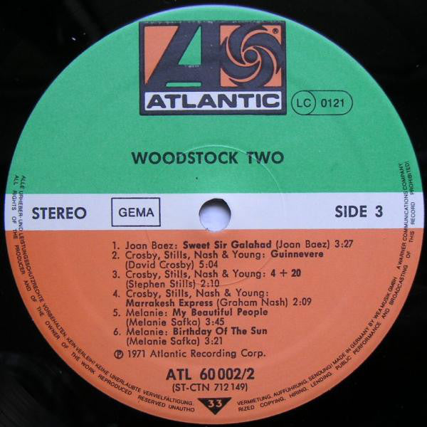 Various : Woodstock Two (2xLP, RE, Gat)